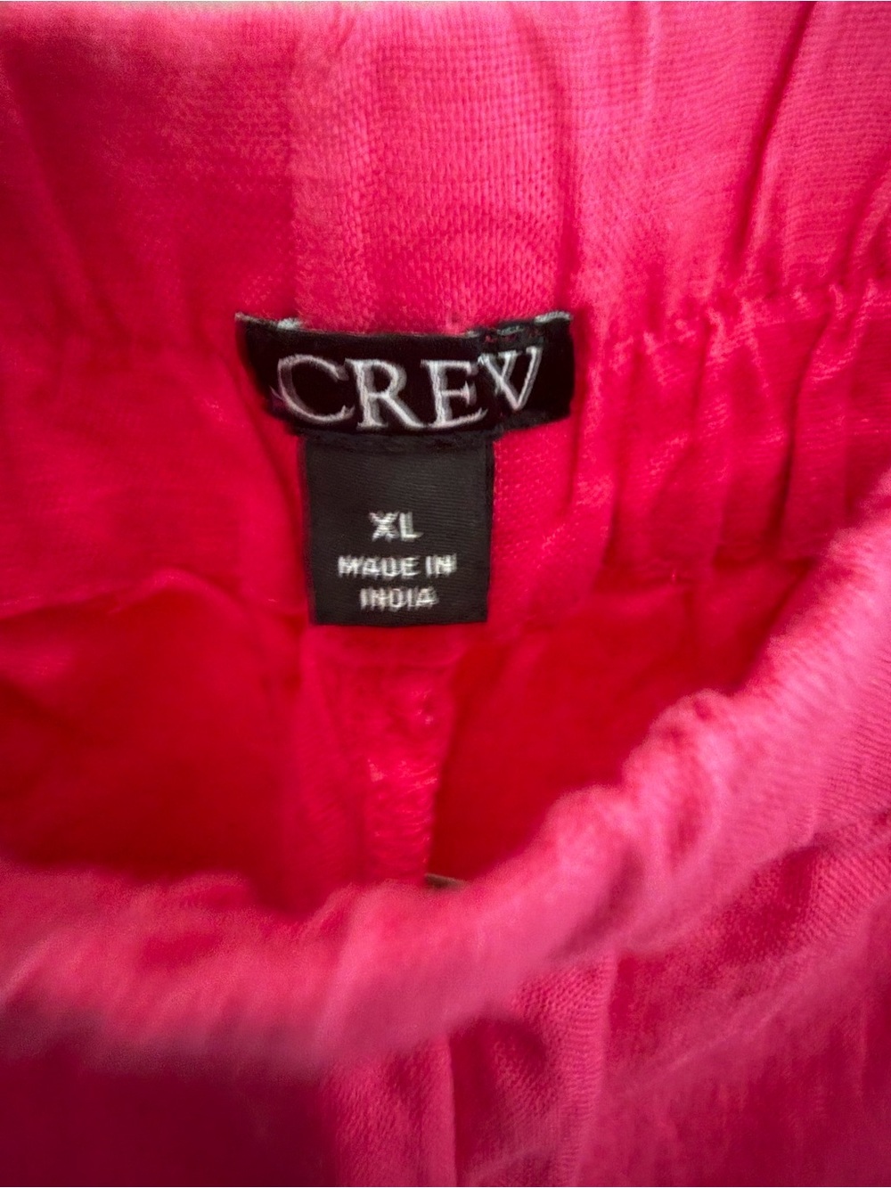 J. Crew Bright Pink Elastic-Waist Linen-Blend Shorts size XL - Picture 2 of 4